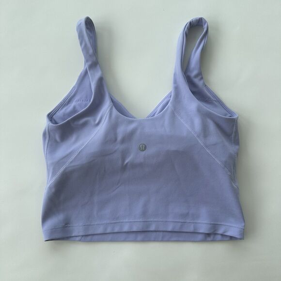 Lululemon Align Tank Top Women's SIZE 6 Lavender Purple Wide Band Wireless - Picture 4 of 7
